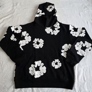 Denim Tear Wreath Black amd White Unisex Brand New Hoodie
